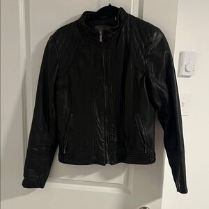 Cole Haan Women's Black Leather Jacket